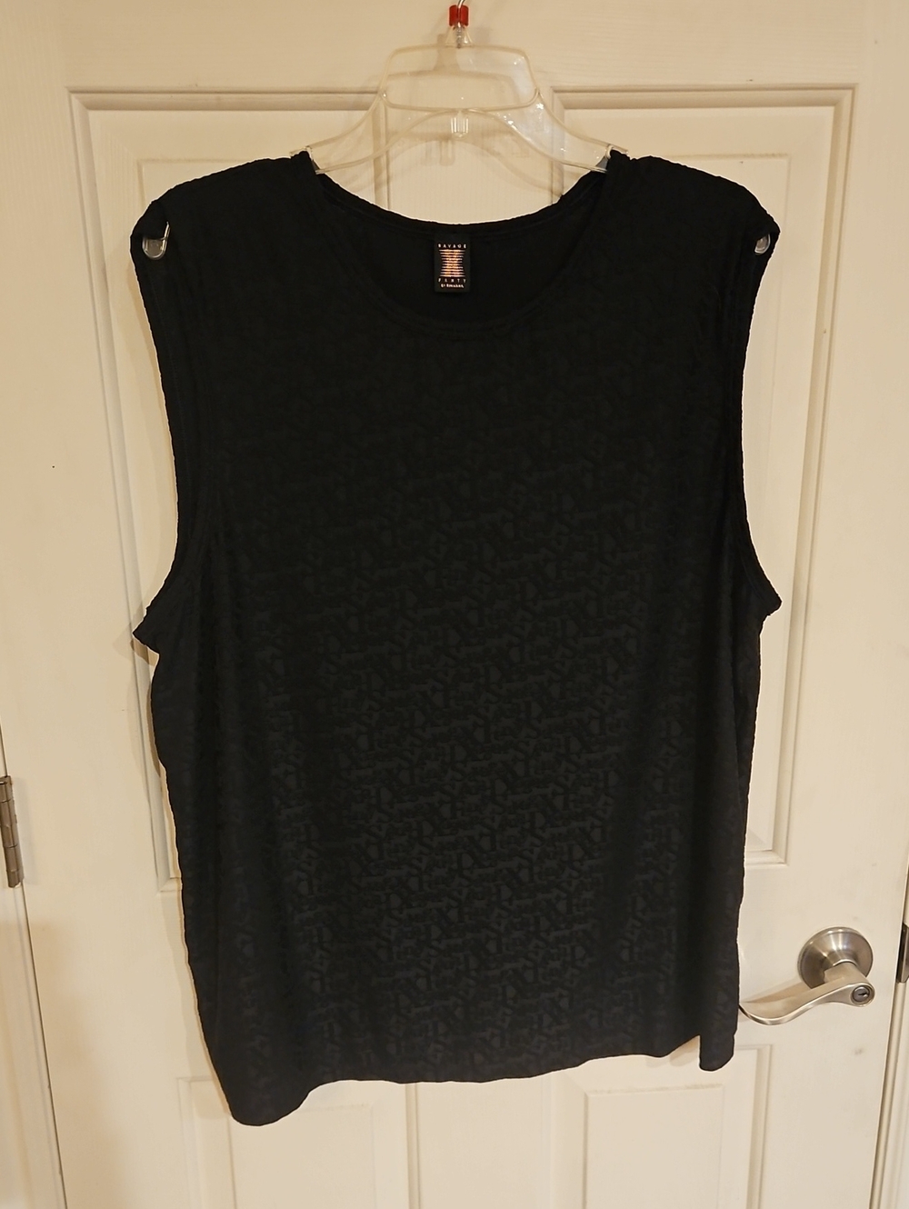 Men’s Black Sleeveless Shell Top
